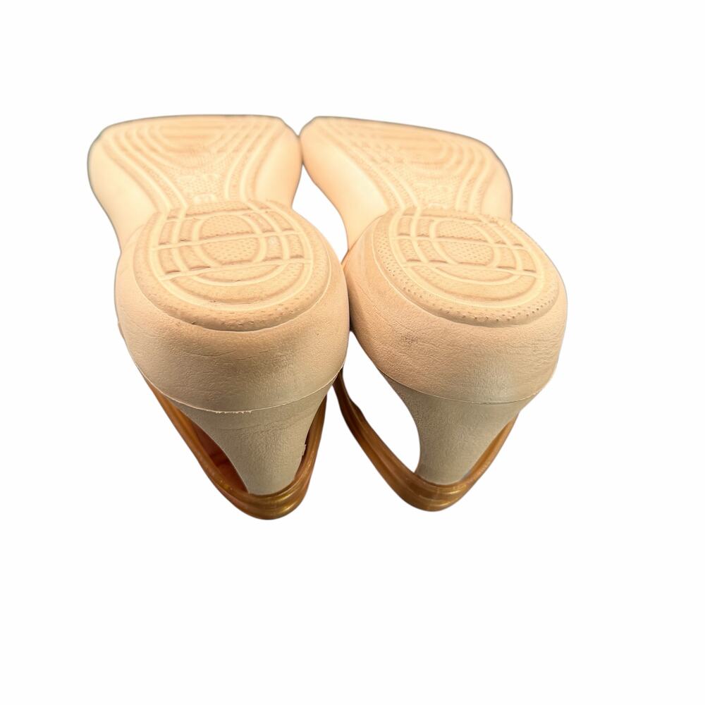 Crocs Women’s Strappy Sandals Tan Nude W 9 Comfort Summer Shoes - Picture 5 of 9